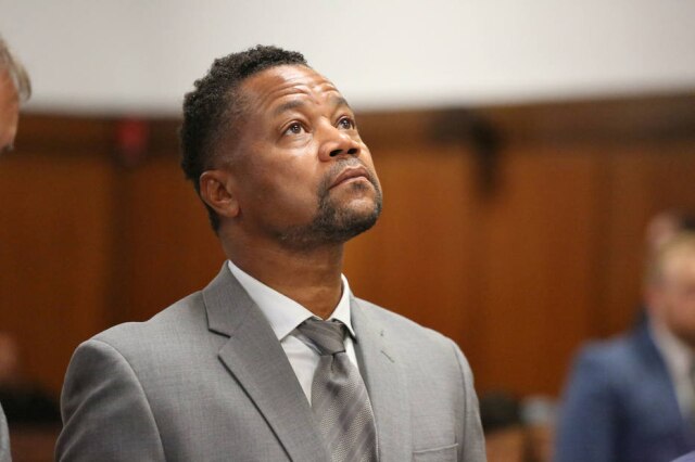 Jefferson Siegel/Reuters O ator Cuba Gooding Jr. na Suprema Corte de Manhattan, em Nova York.