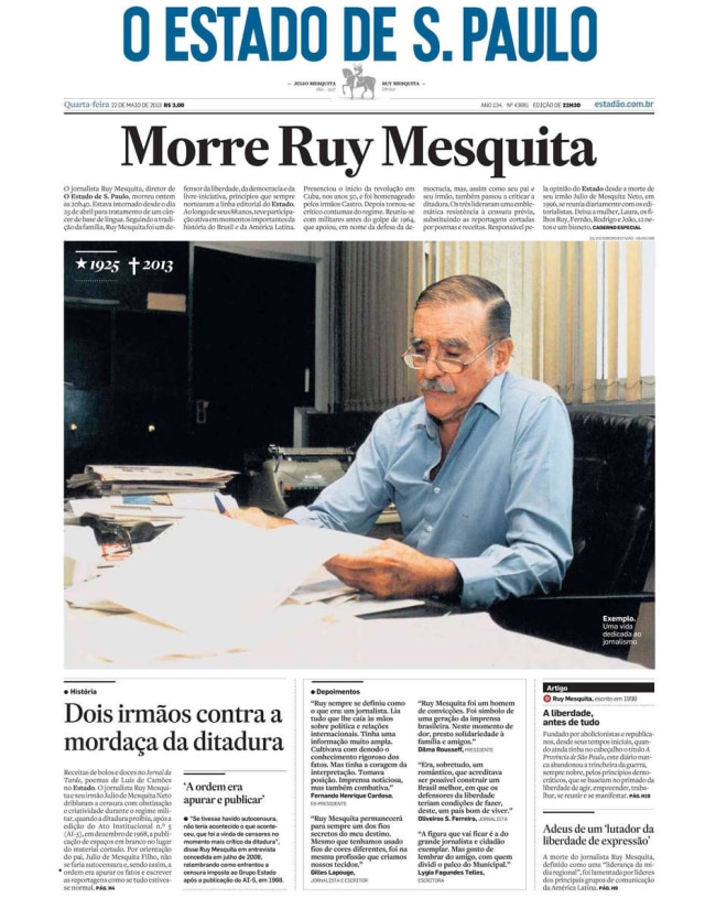 Acervo/Estadão > Estadão - 22/5/2013