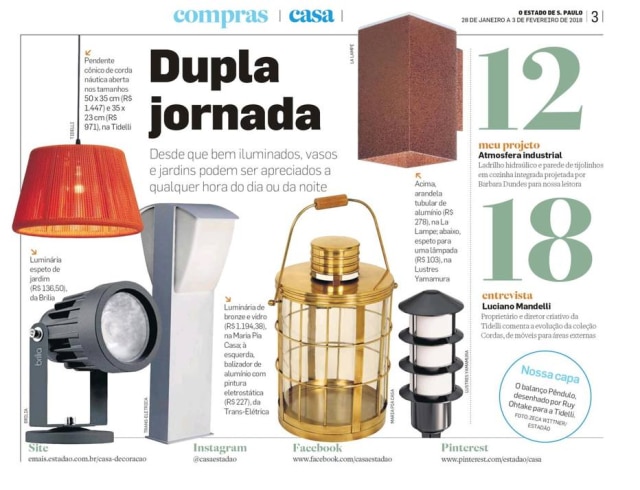 Reprodução Desde que bem iluminados, vasos e jardins podem ser apreciados a qualquer hora do dia ou da noite
