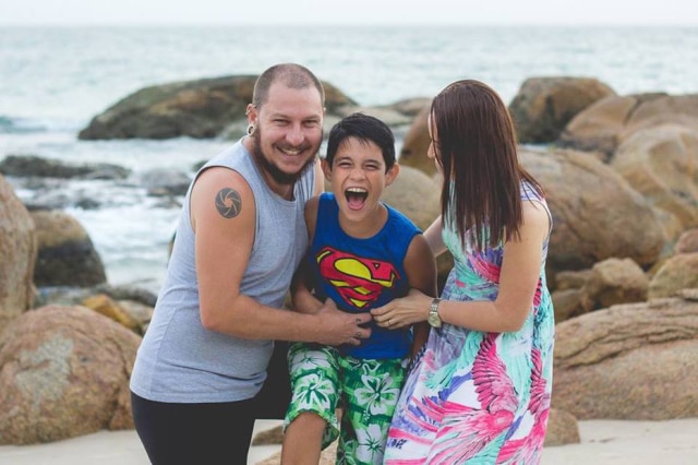 Jaqueline Festa Costa/imagem cedida de arquivo pessoal Um fotógrafo catarinense fez relato emocionante no Facebook contando como foi se tornar pai adotivo