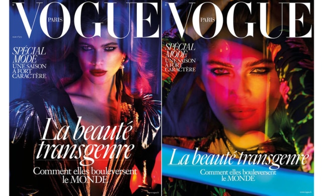 Mert Alas & Marcus Piggott/Vogue Paris A modelo brasileira Valentina Sampaio, na capa da 'Vogue' francesa de março de 2017, em foto de Mert Alas e Marcus Piggott