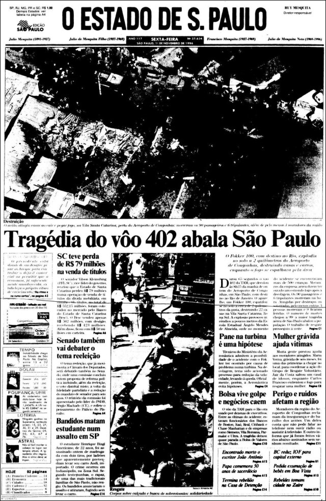Acervo/Estadão O Estado de S.Paulo - 01/11/1996