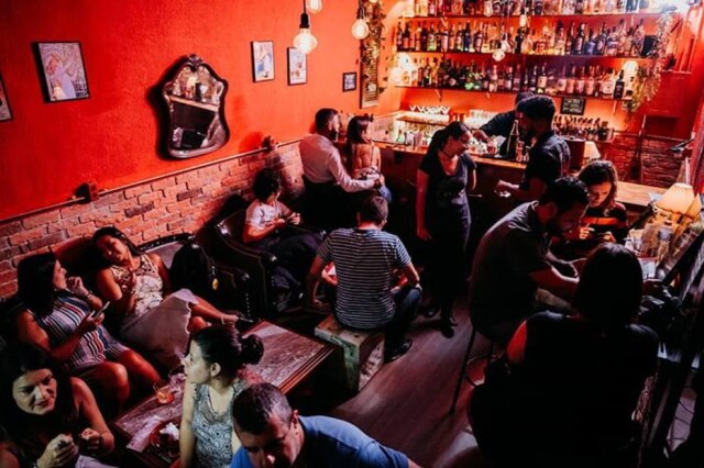 Shake Speakeasy Ambiente do Shake Speakeasy, no centro do Rio de Janeiro
