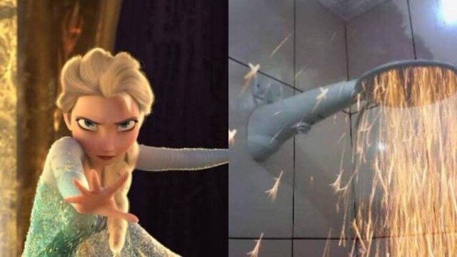 Twitter/@almanaquedisney e @mptostes Com baixas temperaturas no País, internet ganha memes com Elsa, de 'Frozen', e marca de chuveiro.