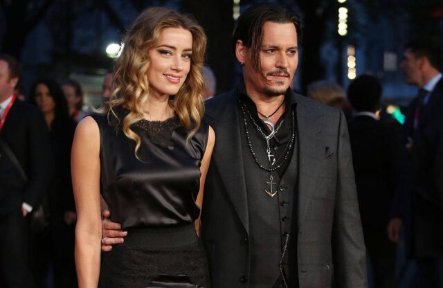 Divulgação Amber Heard e Johnny Depp.