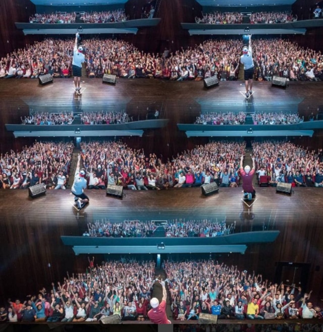 Reprodução / Instagram O piauiense fez suas piadas e cantou suas músicas para cinco platéias lotadas na cidade de Goiânia