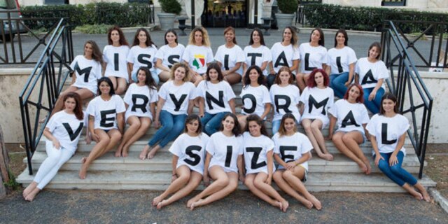 Miss Itália Neste ano, o concurso está promovendo 'tamanhos muito normais'