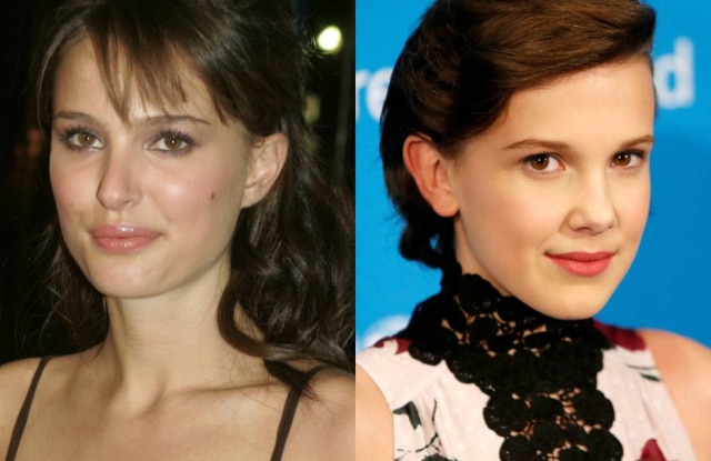 REUTERS/Fred Prouser | REUTERS/Andrew Kelly Natalie Portman e Millie Bobby Brown.
