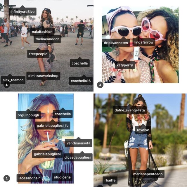 Reprodução/Instagram No festival Coachella, as câmeras dos Millenials estão apontadas para eles mesmos