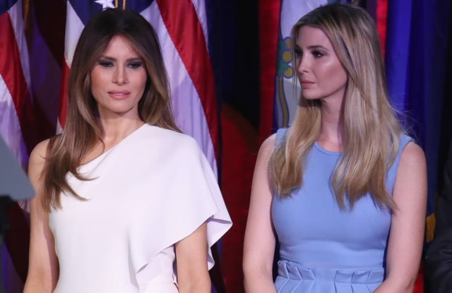 EFE/SHAWN THEW Ivanka Trump usou vestido da marca britânica Alexander McQueen.