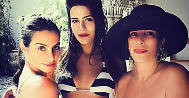 Reprodução Instagram Cleo, Antonio Morais e Glória Pires curtem viagem de férias