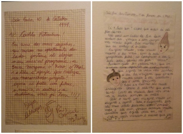 Hyndara Freitas Num dos ambientes foram expostas cartas que fãs mandaram à TV Cultura na época da transmissão do 'Castelo'.