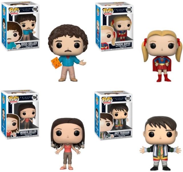 Reprodução / Funko A nova coleção terá os personagens principais de 'Friends' em cenas clássicas da série.
