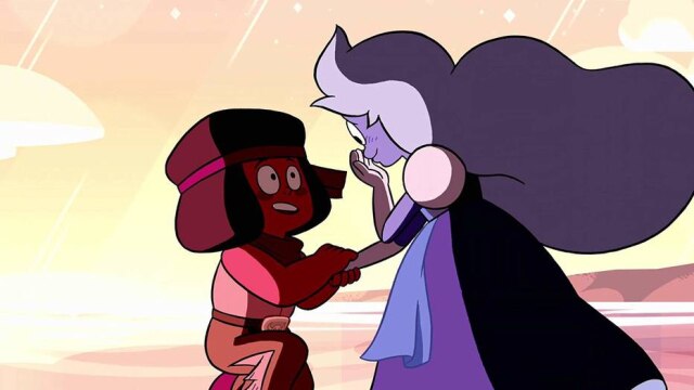 Cartoon Network Rubi e Safira em 'Steven Universo'.