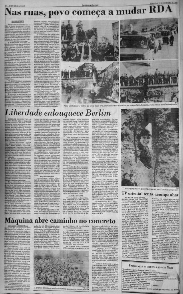 Acervo/Estadão O Estado de S.Paulo - 12/11/1989