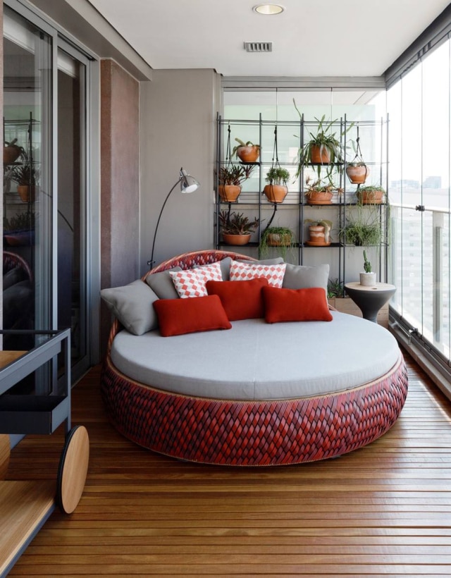 Manuel Sá Da Casa 14 Arquitetura, canto de leitura montado na varanda