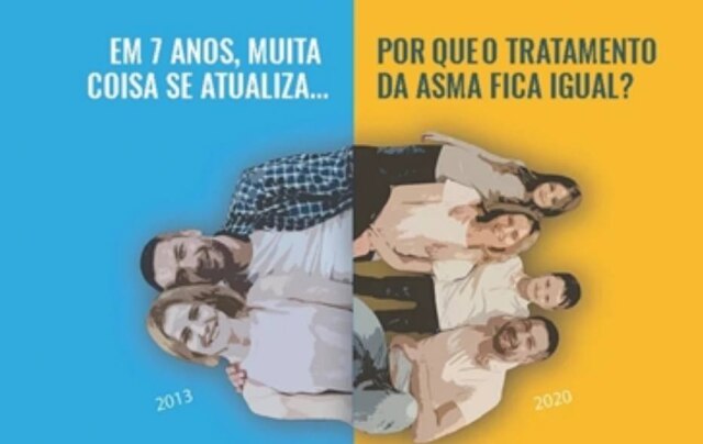 Divulgação/ ABRA #AtualizaAsma é uma campanha que reivindica novos tratamentos para asma grave