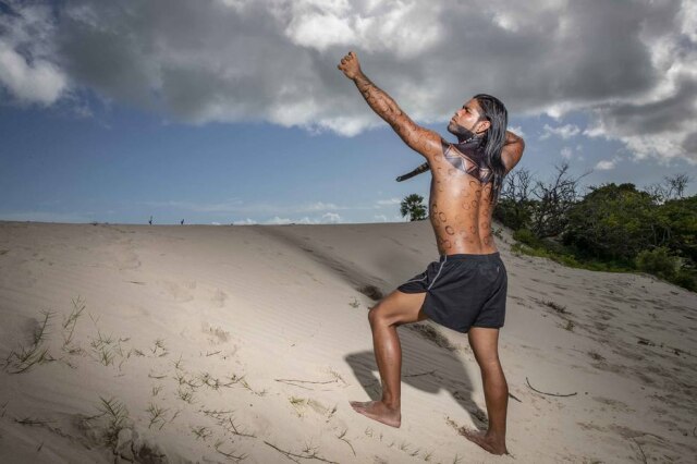 Fábio Rocha/Globo Janaron Uhãy foi o 15º eliminado do reality show 'No Limite'.