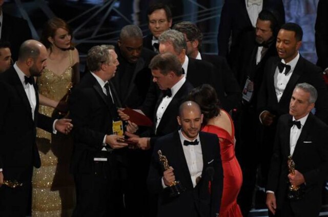 Mark Ralston/AFP Confusão ocorreu quando 'La La Land' foi anunciado como vencedor de melhor filme