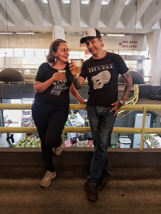 Lucas Terribili Lourdes e Checho no Mercado de Pinheiros