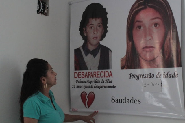 Caio Nascimento / Estadão A Polícia Civil fez uma montagem de progressão de idade de Fabiana. Ivanise diz não estar preparada para ouvir que sua filha está morta, caso um dia isso se confirme.
