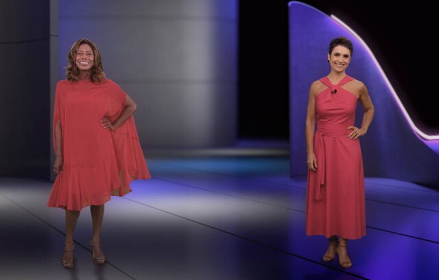 Globo / Divulgação Gloria Maria e Sandra Annenberg na 'Retrospectiva 2020' da Globo