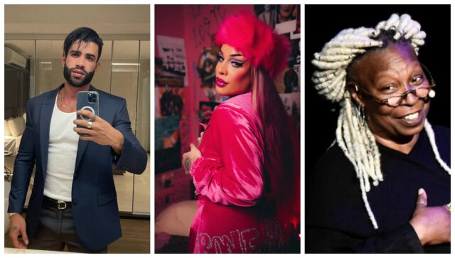 Instagram/@gusttavolima; Rodolfo Magalhaes; Reuters/Flavio Lo Scalzo Os cantores brasileiros Gusttavo Lima e Gloria Groove, além da atriz americana Whoopi Goldberg, estão entre as personalidades que testaram positivo para covid-19 no início do ano