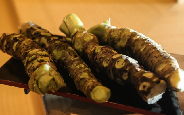 Werther Santana/Estadão Wasabi fresco importado do Japão utilizado no Ryo
