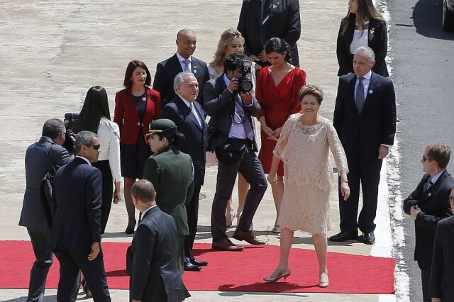 Dida Sampaio/Estadão Dilma chega ao Congresso para a posse