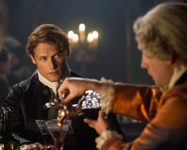 Starz Sam Heughan interpreta Jamie Fraser na série 'Outlander'