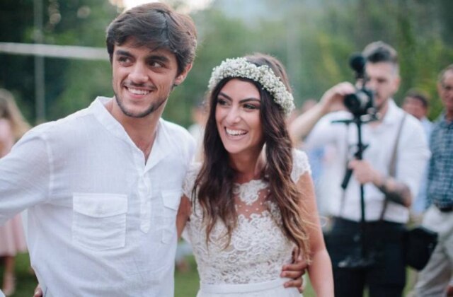 Reprodução / Instagram @uhlmannmariana Felipe Simas e Mariana Uhlmann se casaram em abril de 2016