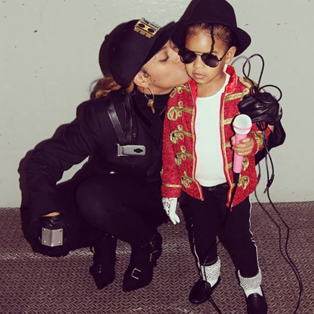 Reprodução/Instagram Fantasias de Janet e Michael Jackson no Halloween.