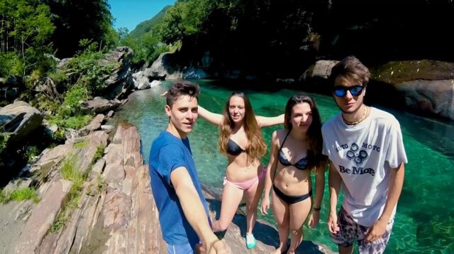 Facebook/@CapeditVideo Lavertezzo fica na fronteira da Suíça com o norte da Itália