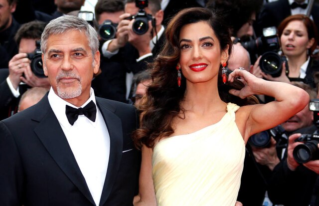 REUTERS/Eric Gaillard Gêmeos de Amal Clooney e George Clooney nasceram no início de junho.