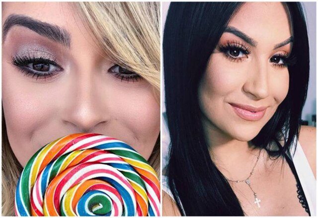 Instagram.com/blogmarianasaad; Instagram/bocarosa A esquerda, a blogueira Mariana Saad com cílios com os fios mais longos no canto externo. A direita, a blogueira Bianca Andrade com o aplique com pelos maiores no centro