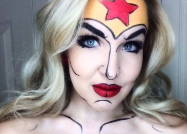 Instagram/ @bayleemadisonmakeup A maquiagem de pop art é uma das mais procuradas no Brasil para o Dia das Bruxas