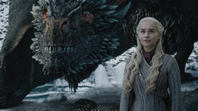 HBO/Divulgação Emilia Clarke no quarto episódio da última temporada de 'Game of Thrones'