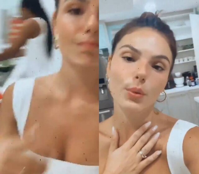 Instagram/ @isisvalverde Isis Valverde foi criticada após publicar um vídeo em que é possível ver a funcionária dela trabalhando