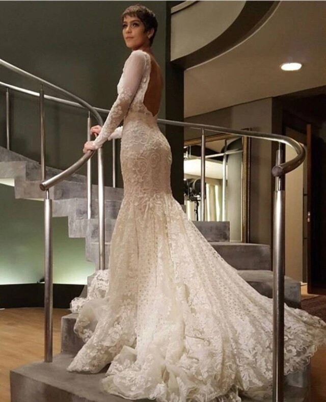 Arquivo Globo Em 'A Lei do Amor', Letícia (Isabella Santoni) se casou com Tiago, personagem de Humberto Carrão.