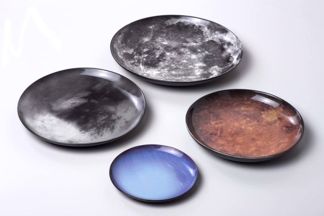 Divulgação Da Diesel Home Collection, a linha de pratos Cosmic Dinner