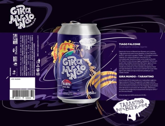 Tarantino Beer|Divulgação Receita elaborada por dois cervejeiros ciclistas, Gilberto Tarantino e Thiago Falcone, ela foi pensada para ser o gole ideal pós-pedalada