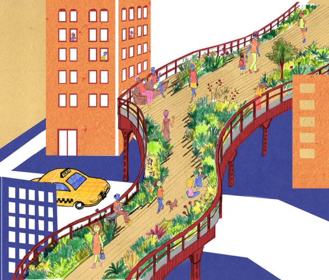 Pistache Editorial A série Casacadabra, uma iniciativa pioneira no Brasil, tem como objetivo oferecer conteúdos específicos de arquitetura e urbanismo para o público infantil. Idealizado por Bianca Antunes e Simone Sayegh, que trabalham há mais de 15 anos na difusão de arquitetura em mídias especializadas, o segundo livro da série Cidades para Brincar foi ilustrado pela design gráfica e arquiteta Luísa Amoroso. Segundo as autoras, a ideia é levar os pequenos a percorrerem e a descobrirem os segredos de dez espaços públicos pelo mundo, como a escadaria Trinitá dei Monti, em Roma, e a avenida Paulista, em São Paulo, por meio de atividades lúdicas que ao longo das páginas auxiliam no processo de aprendizagem. Na foto, ilustração da High Line, em Nova York.Da Pistache Editorial, por R$ 80. À venda no site da editora: www.pistacheeditorial.com.br.