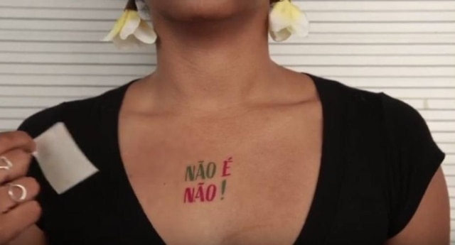 Divulgação/ Não é Não A campanha 'Não é Não' tenta diminuir o número de casos de assédio no carnaval.