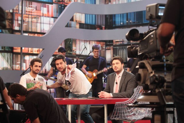 Clayton de Souza / Estadão Danilo Gentili durante gravação do 'Agora É Tarde', na Band, em setembro de 2011.
