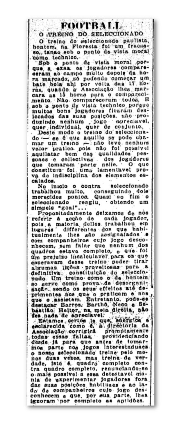 Acervo/Estadão O Estado de São Paulo - 22/5/1919