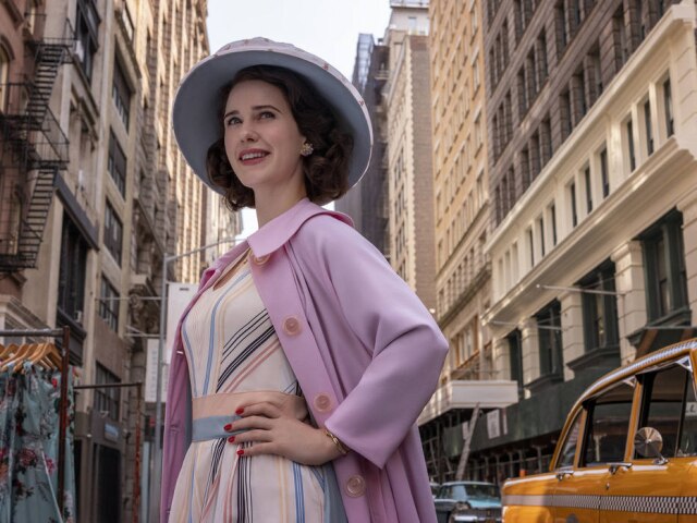 Philippe Antonello/Amazon Studios Rachel Brosnahan, na série 'The Marvelous Mrs. Maisel'