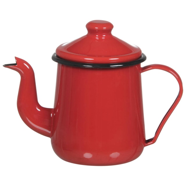Tok & Stok Bule de café retrô, de metal. Na Tok & Stok, por R$ 139,90.