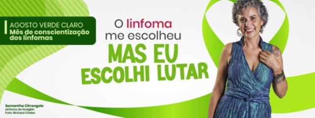 Divulgação/Abrale Associação Brasileira de Linfoma e Leucemia aproveita o ‘Agosto Verde Claro’ para alertar população