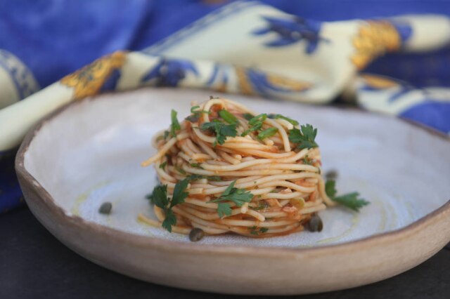 Felipe Rau/Estadão Putanesca de atum do chef Renato Carioni