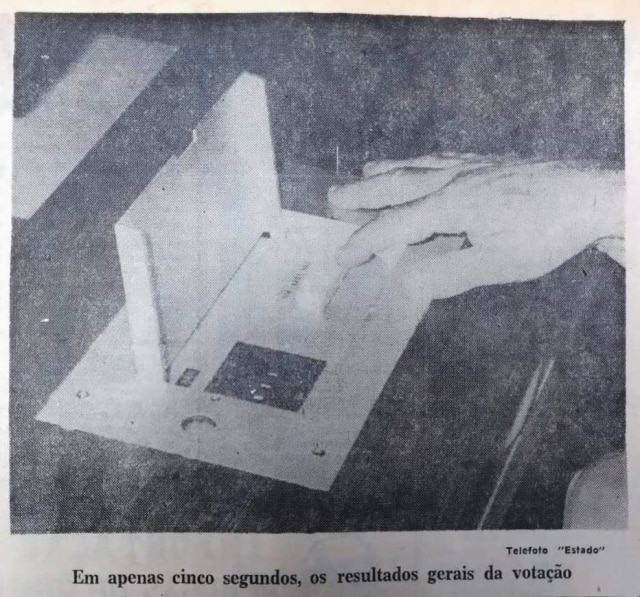 Acervo Estadão Controle de votação eletrônica na Câmara em 1972
